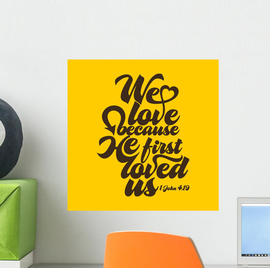 Biblical Illustration We Love Wall Decal
