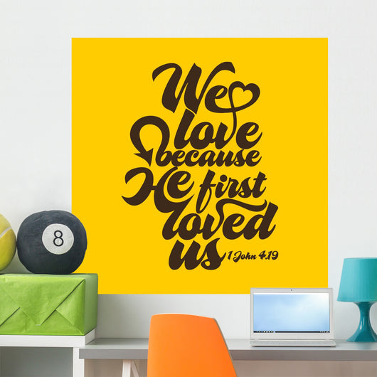 Biblical Illustration We Love Wall Decal