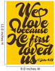 Biblical Illustration We Love Wall Decal