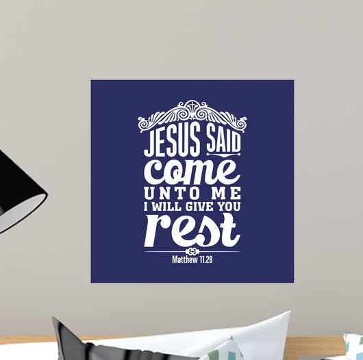 Biblical Illustration Come to Wall Decal