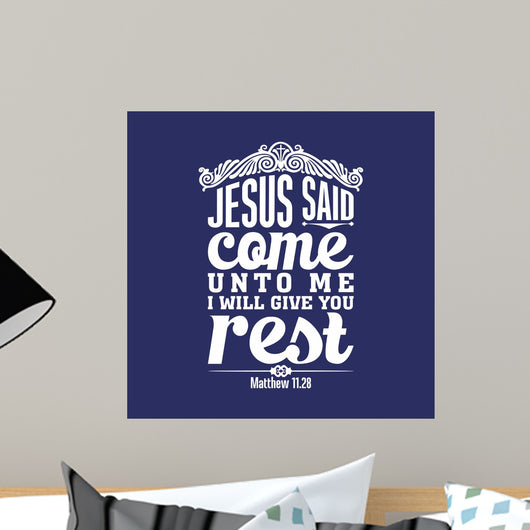 Biblical Illustration Come to Wall Decal
