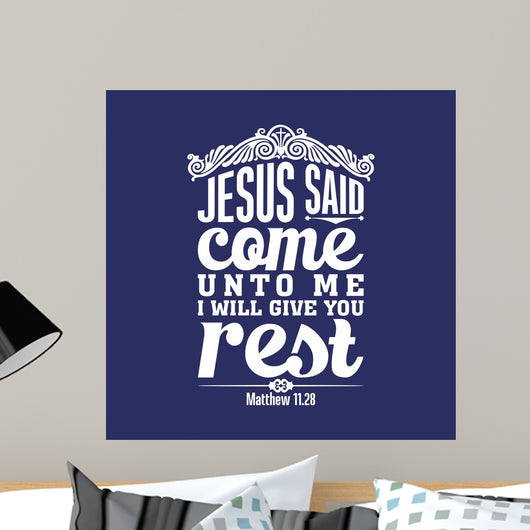 Biblical Illustration Come to Wall Decal