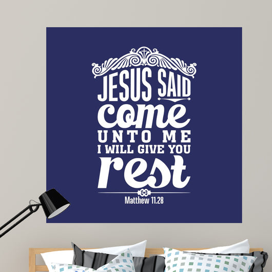 Biblical Illustration Come to Wall Decal