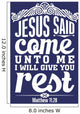 Biblical Illustration Come to Wall Decal