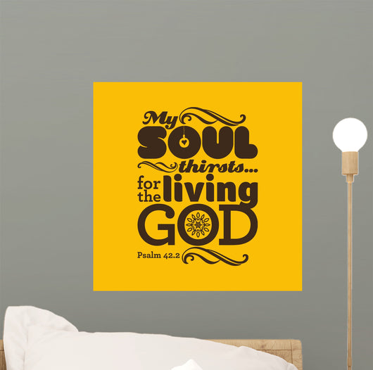 Biblical Illustration My Soul Wall Decal