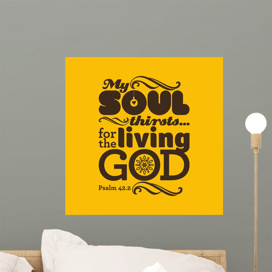 Biblical Illustration My Soul Wall Decal