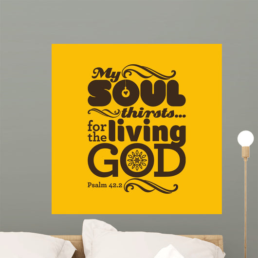 Biblical Illustration My Soul Wall Decal