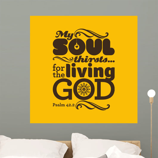 Biblical Illustration My Soul Wall Decal