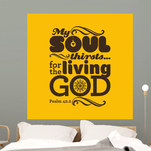 Biblical Illustration My Soul Wall Decal