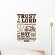 Trust Lord with All Wall Decal