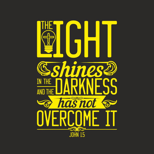 Light Shines Bible Wall Decal