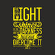 Light Shines Bible Wall Decal