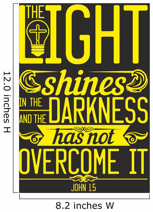 Light Shines Bible Wall Decal