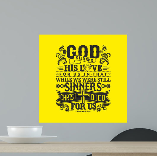 Biblical Illustration God Shows Wall Decal