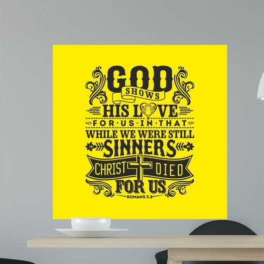 Biblical Illustration God Shows Wall Decal