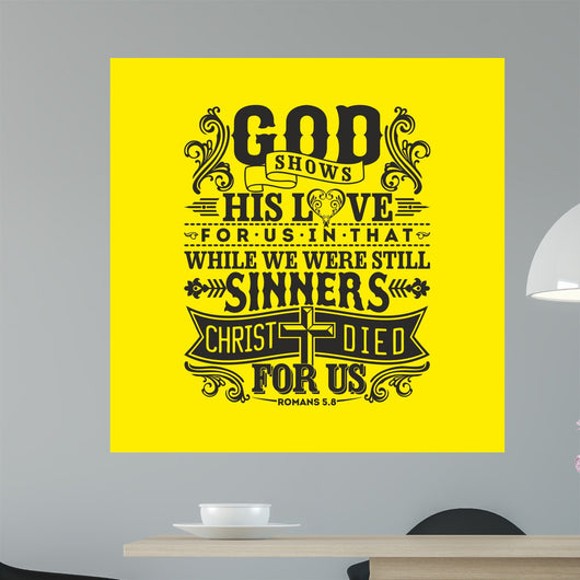 Biblical Illustration God Shows Wall Decal