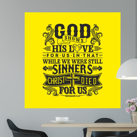 Biblical Illustration God Shows Wall Decal
