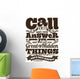 Biblical Illustration Call to Wall Decal