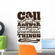 Biblical Illustration Call to Wall Decal