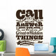 Biblical Illustration Call to Wall Decal