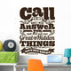 Biblical Illustration Call to Wall Decal
