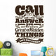 Biblical Illustration Call to Wall Decal