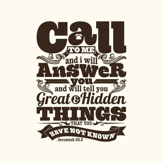 Biblical Illustration Call to Wall Decal