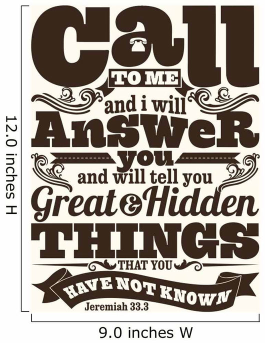 Biblical Illustration Call to Wall Decal