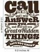 Biblical Illustration Call to Wall Decal