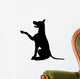 Begging Dog Silhouette Wall Decal