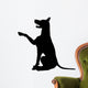 Begging Dog Silhouette Wall Decal