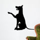 Begging Dog Silhouette Wall Decal