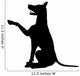 Begging Dog Silhouette Wall Decal