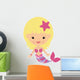 Adorable Little Mermaid Wall Decal