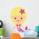Adorable Little Mermaid Wall Decal