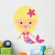 Adorable Little Mermaid Wall Decal