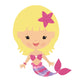 Adorable Little Mermaid Wall Decal