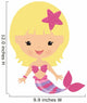 Adorable Little Mermaid Wall Decal