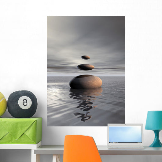 Levitation Pebbles Wall Decal