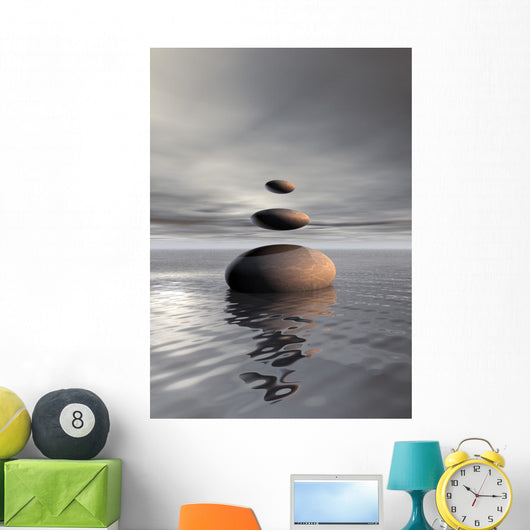 Levitation Pebbles Wall Decal