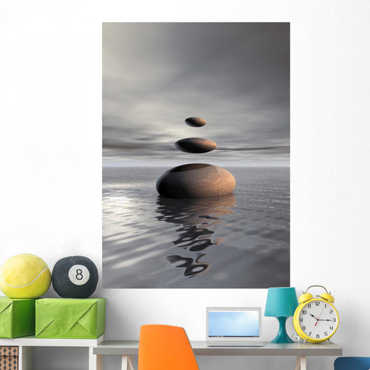Levitation Pebbles Wall Decal