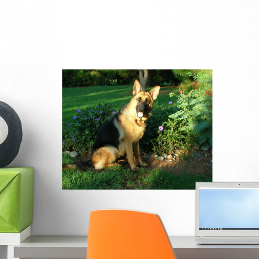 German Shepherd Sunshine Wall Decal