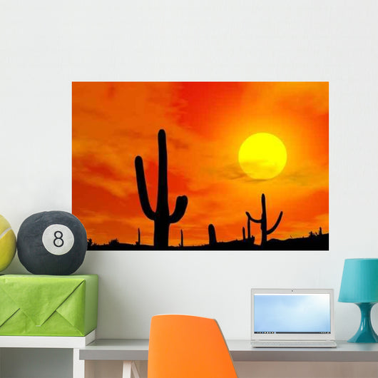 Des Kaktus Wall Decal