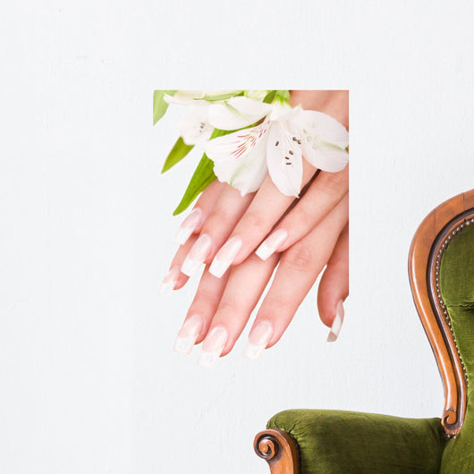 Closeup Image Beautiful Nails Wall Decal