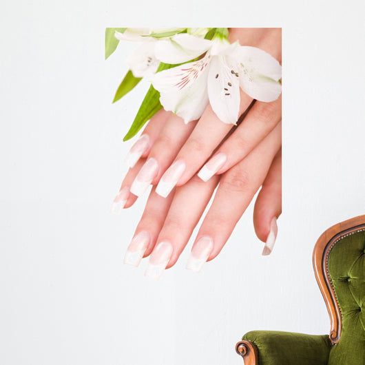Closeup Image Beautiful Nails Wall Decal