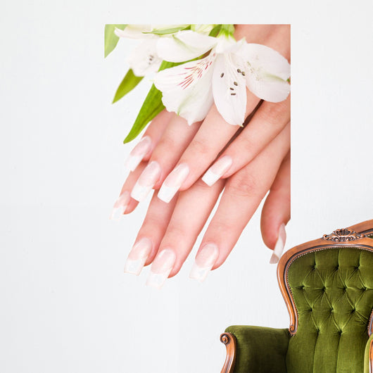Closeup Image Beautiful Nails Wall Decal