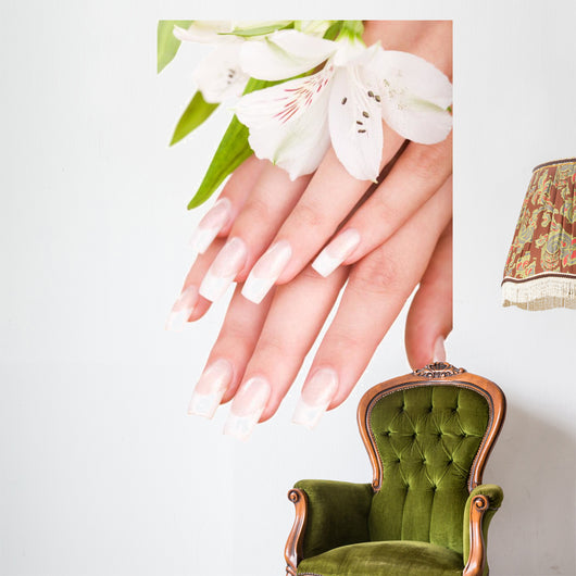 Closeup Image Beautiful Nails Wall Decal