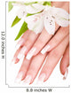 Closeup Image Beautiful Nails Wall Decal