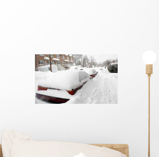 Snowstorm Montreal Wall Decal