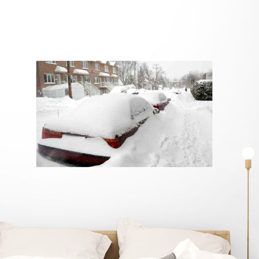 Snowstorm Montreal Wall Decal